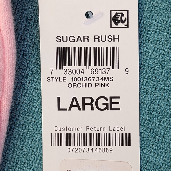 NWT Pink, Soft & Cozy Cable Knit, Wide Leg Charter Club Sugar Rush Pants, Large - Picture 8 of 10